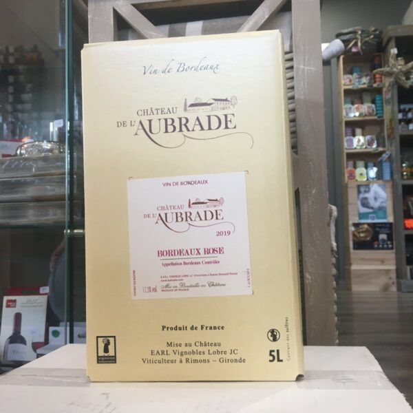 bib aubrade rose 600x600 - BIB Ch. de l'Aubrade rosé - Bordeaux 5 L