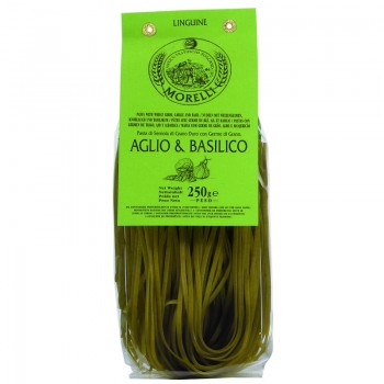 linguine ail - Linguine ail basilic Morelli 250 gr
