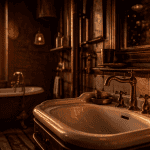 aller au toilette pendant l'orage salle de bain ancienne