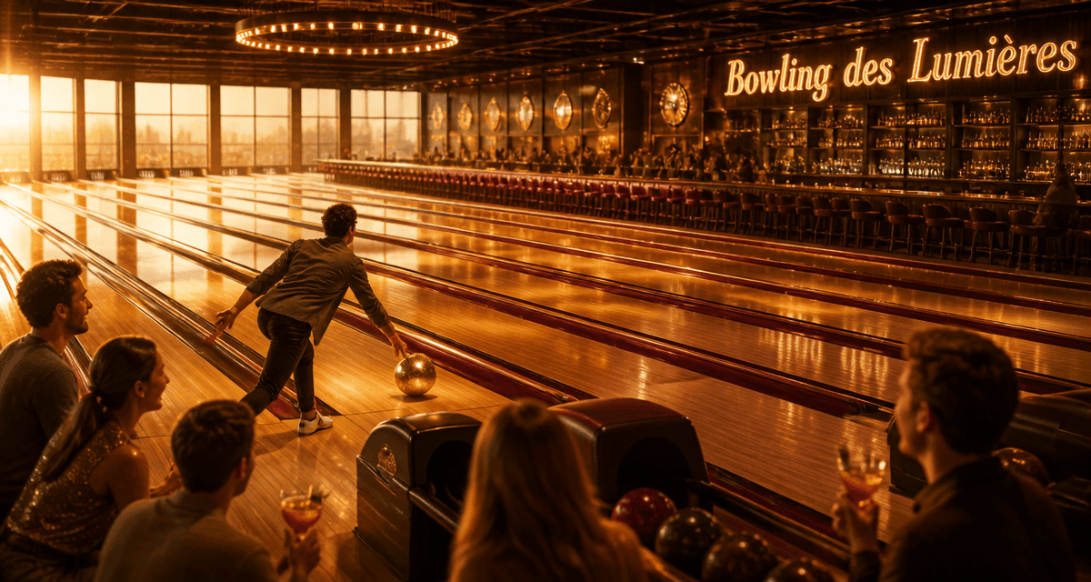 bowling des lumières intérieur moderne et convivial