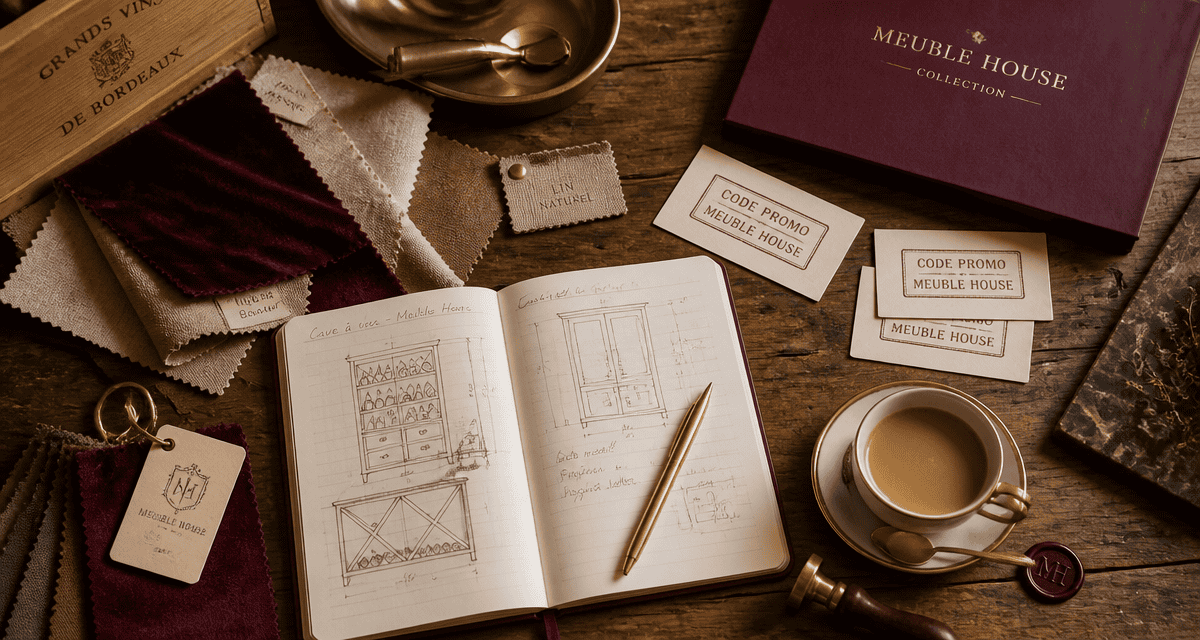 code promo meuble house table tissus carnet