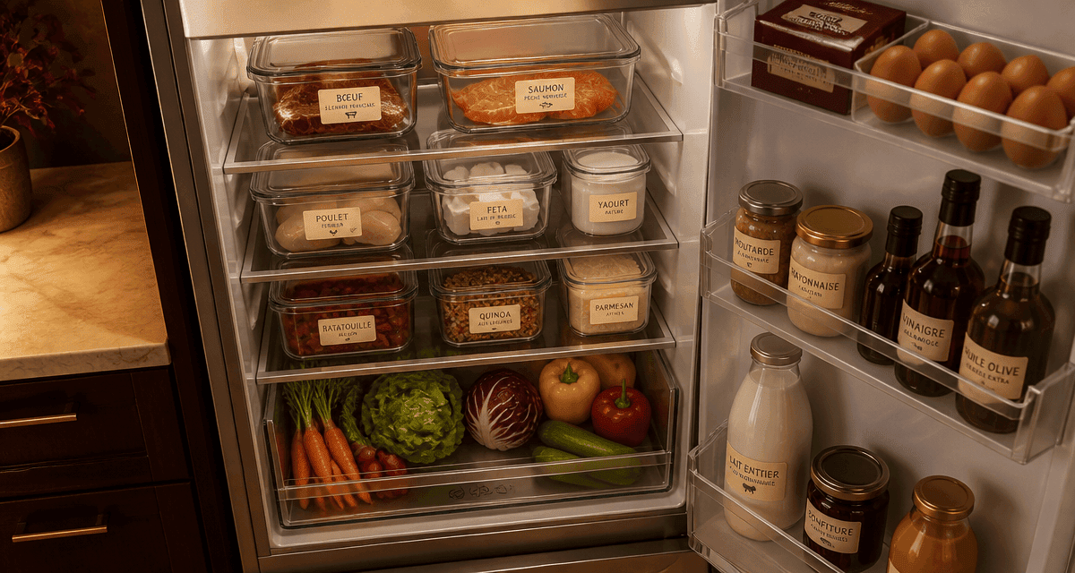 comment ranger son frigo organisé par zones de température