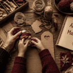 Faire des activités manuelles upcycling avec enfants sur table