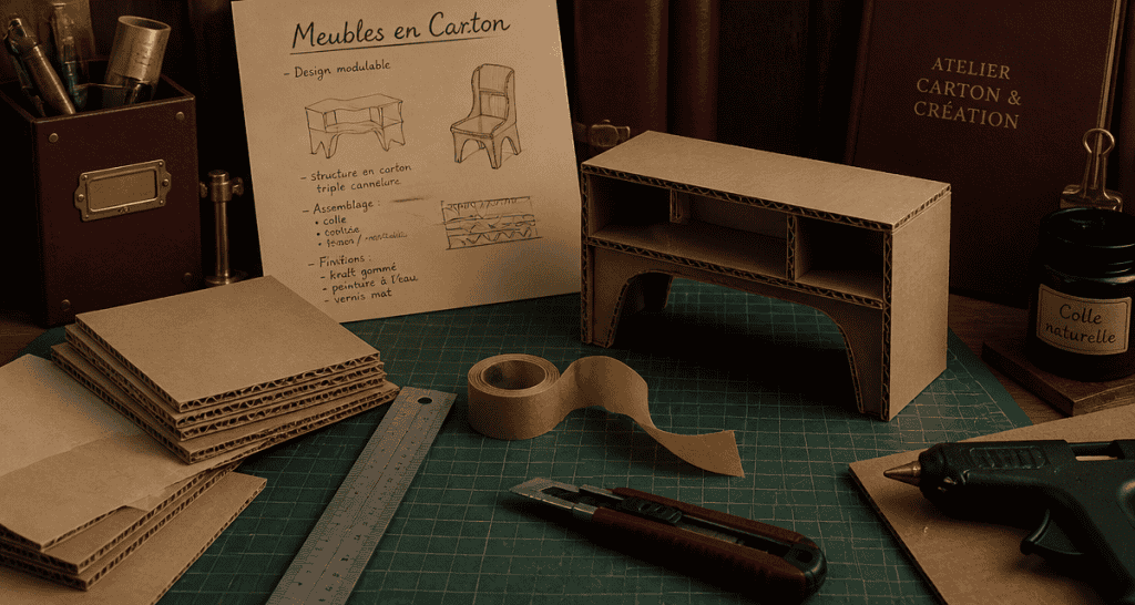 formation meubles en cartons atelier cartonniste