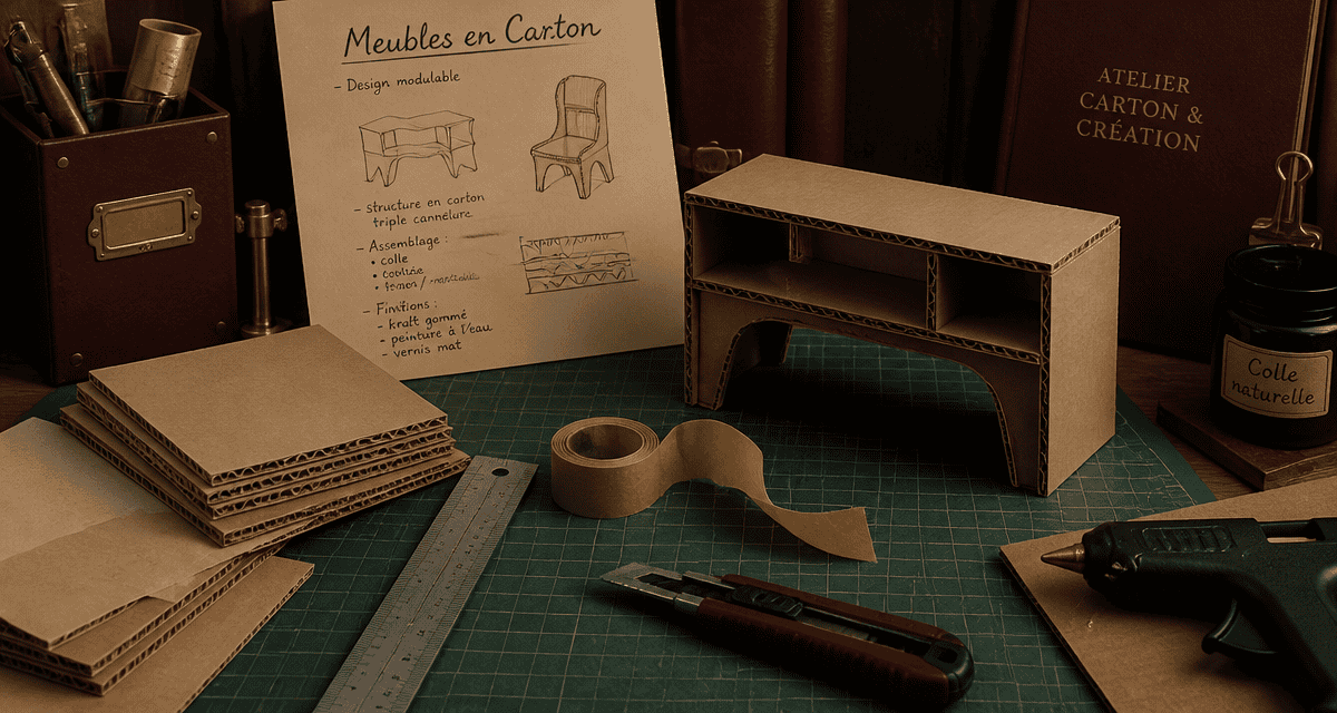 formation meubles en cartons atelier cartonniste