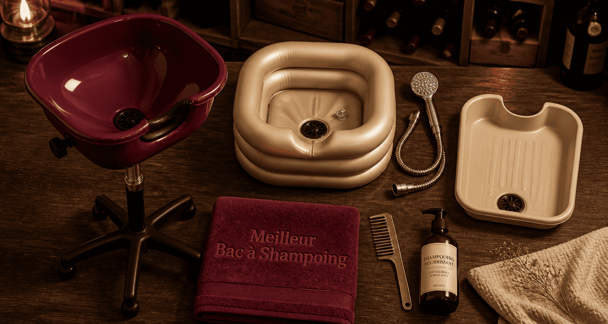 meilleur bac à shampoing domicile trois modèles portables