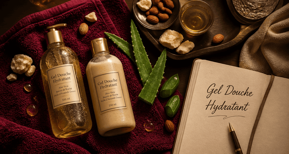 meilleur gel douche hydratant femme flacons naturels salle de bain