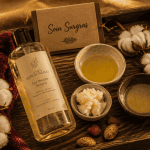 meilleur gel douche surgras flacon huiles naturelles plateau bois