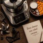 Meilleur robot cuisine inox et accessoires sur plan de travail