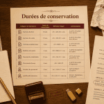 tableau récapitulatif combien de temps garder ses papiers pdf