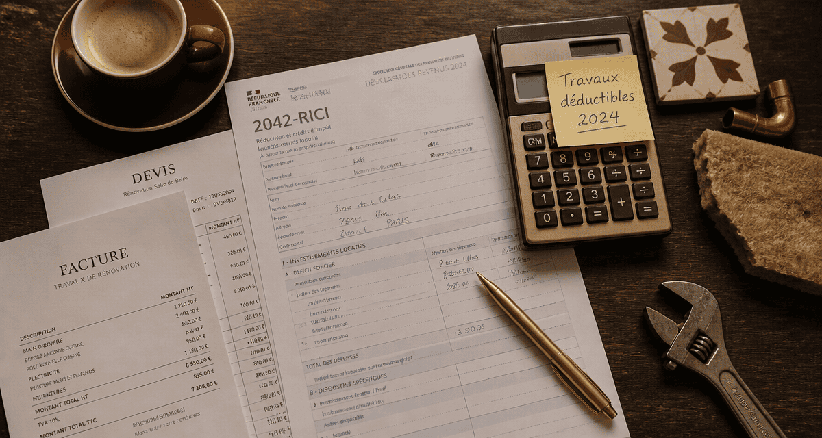 Travaux déductibles impôts résidence principale 2024, factures et formulaire