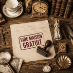Vide maison gratuit table objets vintage