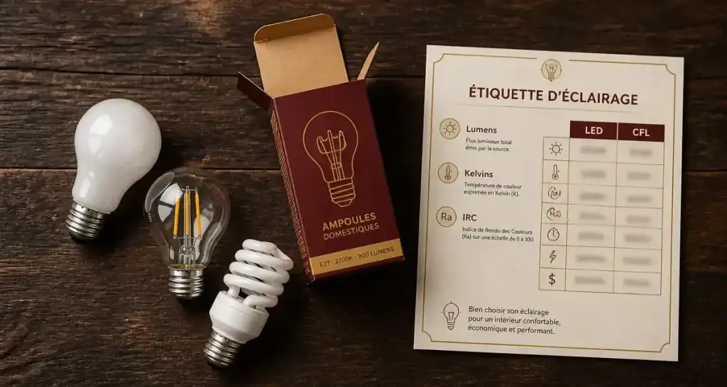 Ampoule economique : critères techniques LED/CFL pour réduire la facture d’électricité