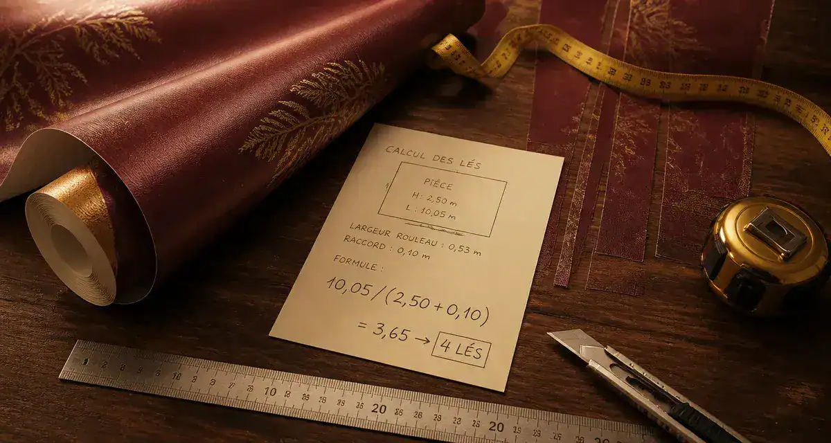 Combien de laie dans un rouleau de papier peint : calcul facile