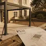 Pergola démontable sans autorisation, aluminium sur dalles, modèle prêt pour déclaration préalable