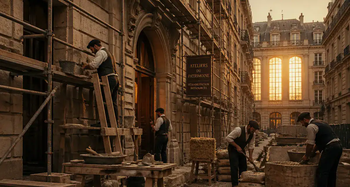 réhabilitation de bâtiments anciens Paris façade haussmannienne