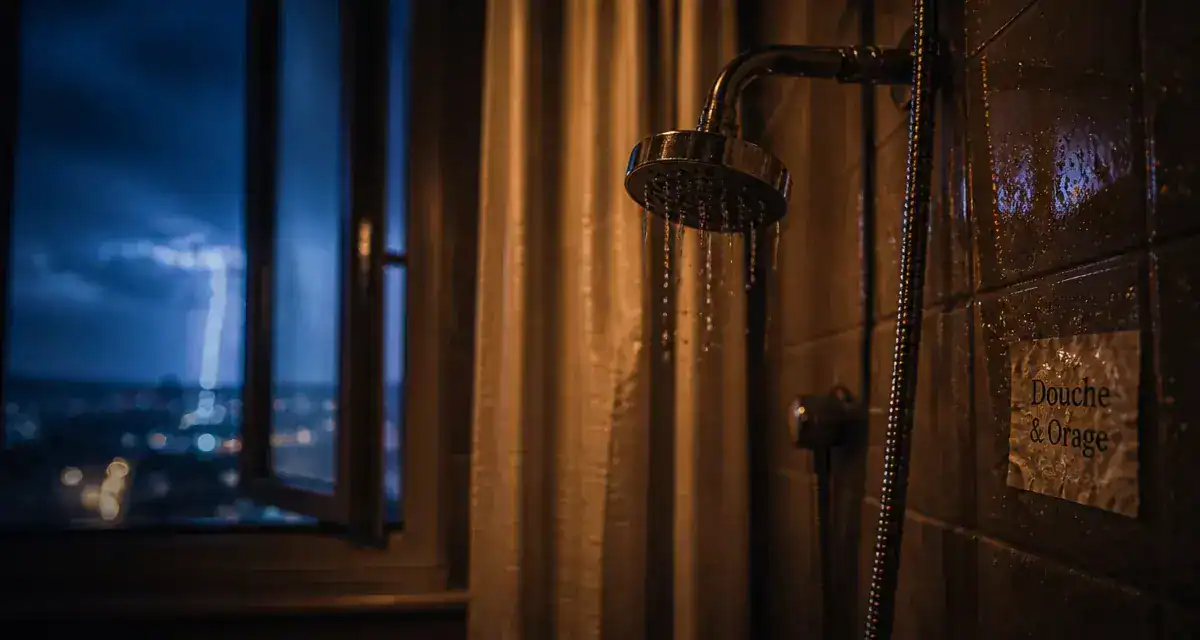 Se doucher pendant un orage : douche et risques