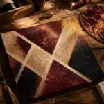 tableau facile à faire sur toile avec techniques sans pinceau