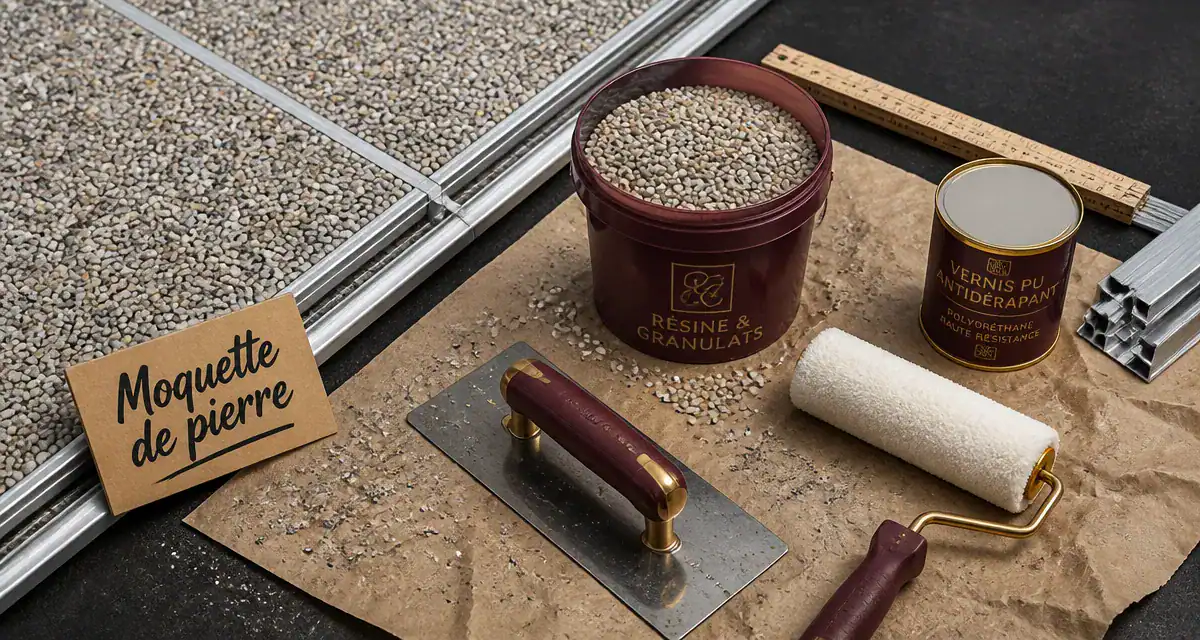 Terrasse en résine : moquette de pierre, avantages et inconvénients, anti-fissures