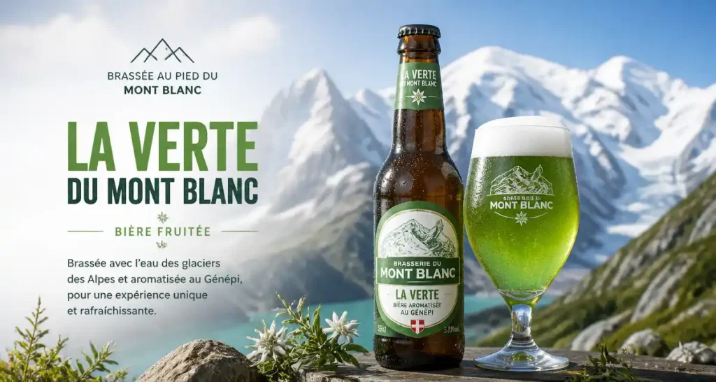 Mont Blanc La Verte 33 cl – bière fruitée