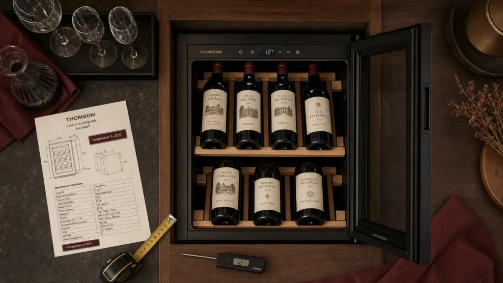 Cave à vin Thomson : 7 à 59 bouteilles, du modèle encastrable à la bi-zone
