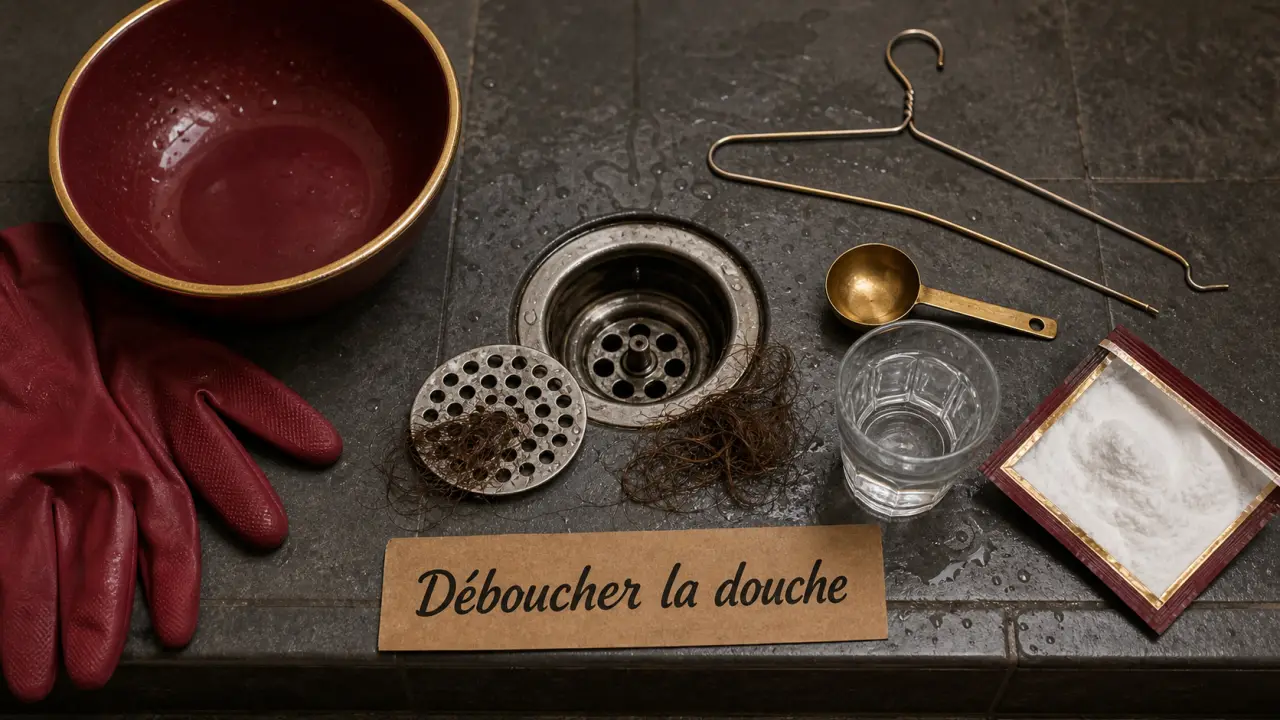 Deboucher la douche : bicarbonate, furet ou plombier