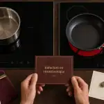 Difference entre induction et vitrocéramique : induction avec casserole ferromagnétique, vitrocéramique radiant visible
