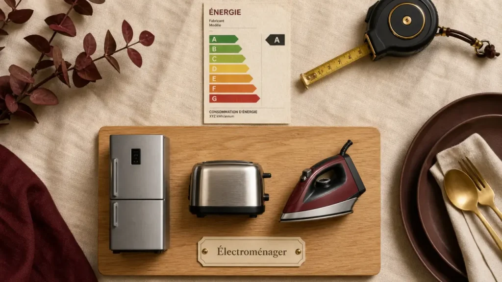 Électroménager définition : réfrigérateur, grille-pain, fer à repasser