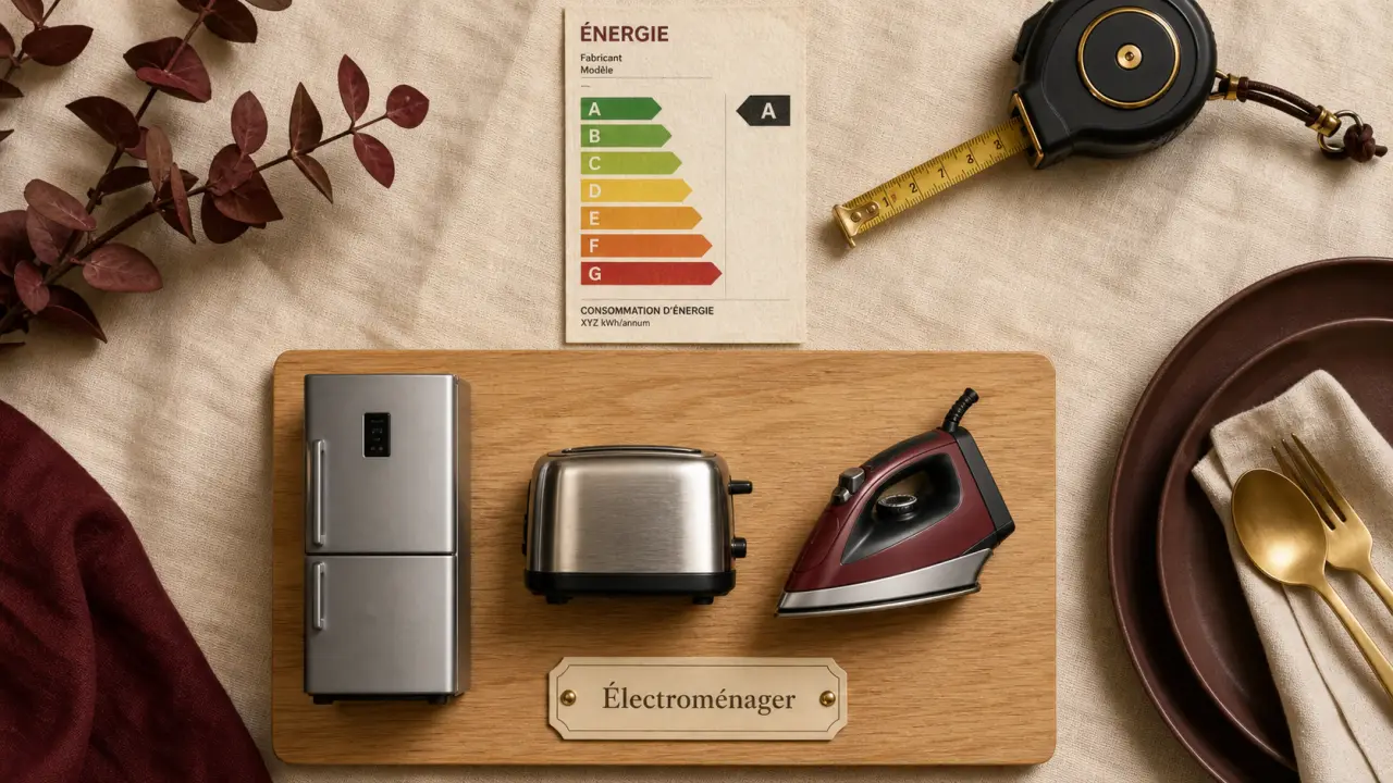 Électroménager définition : réfrigérateur, grille-pain, fer à repasser