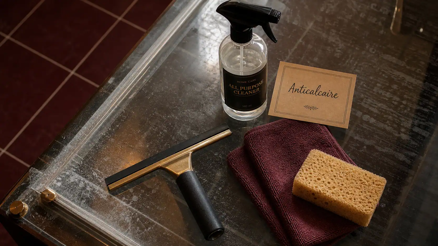Enlever le calcaire sur les parois de douche avec vinaigre et bicarbonate
