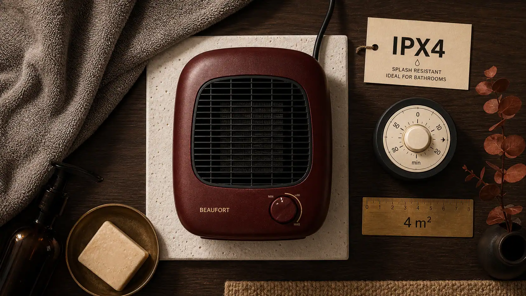 Meilleur radiateur soufflant salle de bain IPX4 2000 W et minuterie