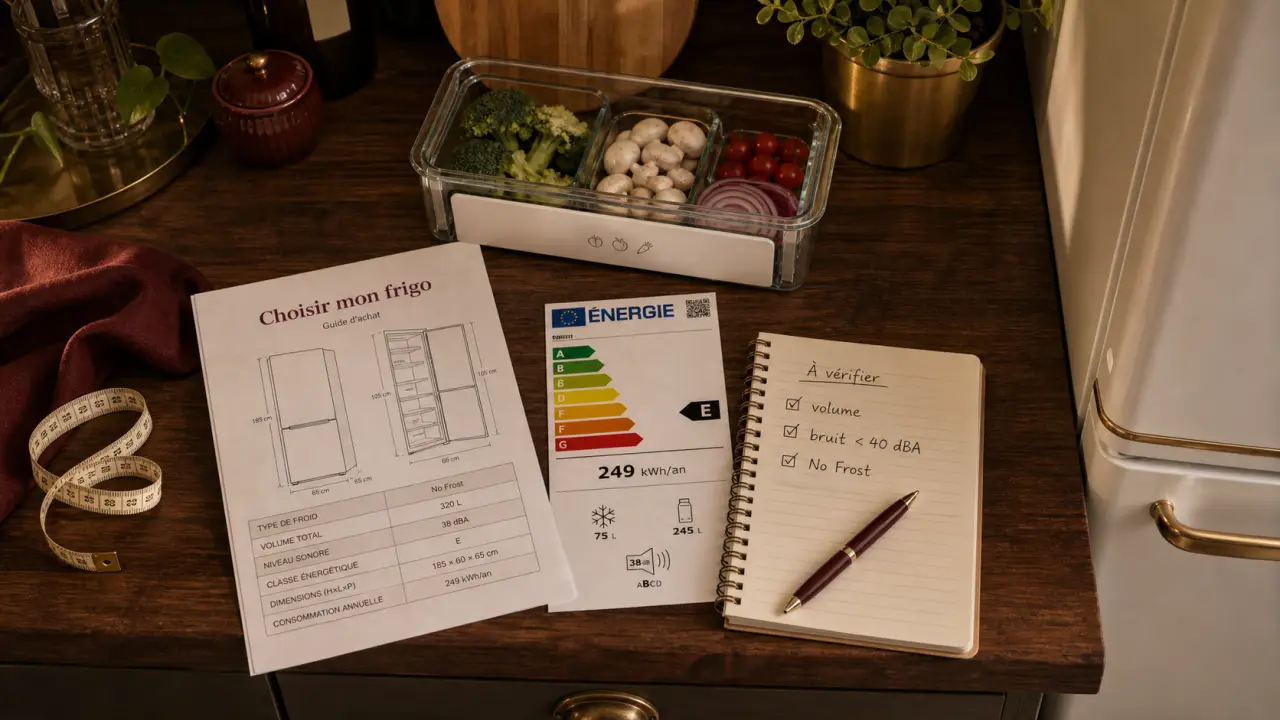 Quel frigo choisir : guide pour votre foyer, espace et budget