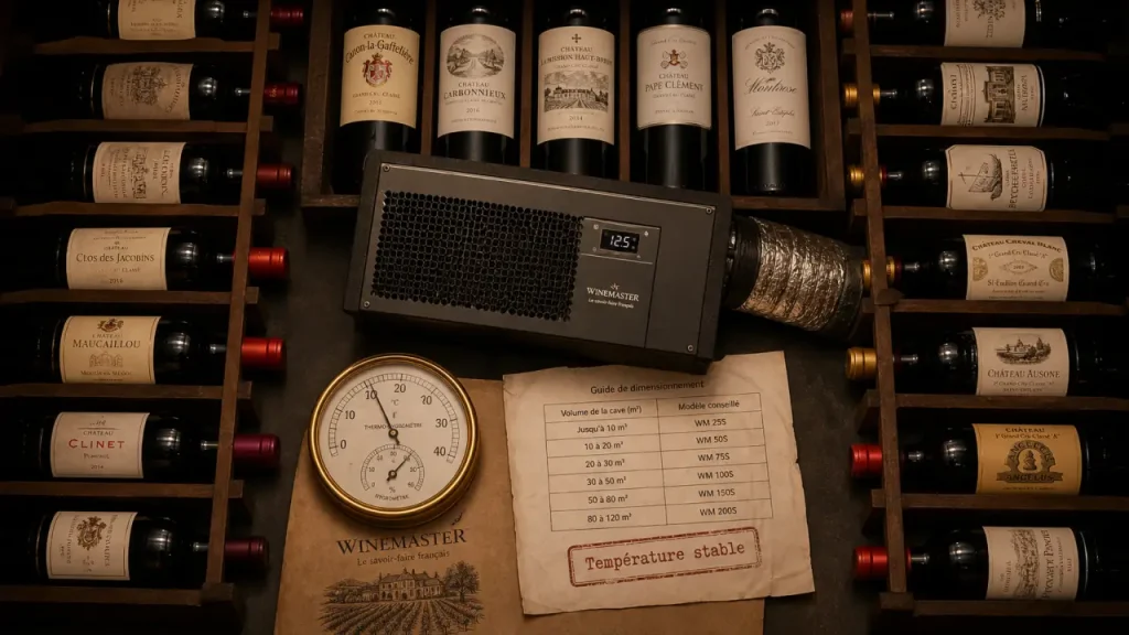 Climatiseur cave à vin : température stable, humidité maîtrisée et bruit à vérifier
