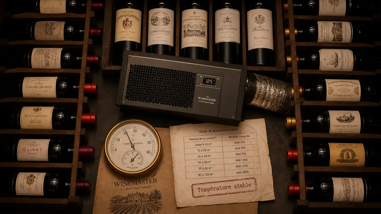 Climatiseur cave à vin : température stable et humidité maîtrisée