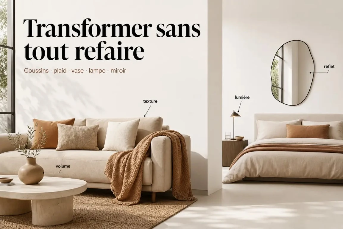 Shein décoration maison : idées déco salon et chambre avec coussins, plaid et lampe d’appoint