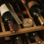 Mobilier cave à vin design : clayettes, bouteilles et hygromètre