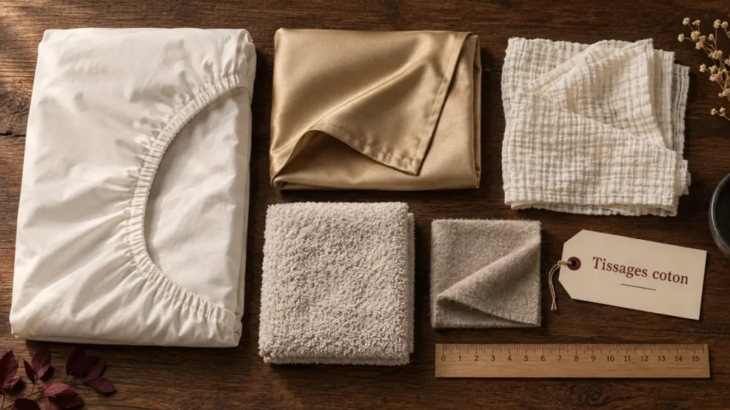 Le linge de maison en coton se choisit selon l’usage, le tissage et le grammage
