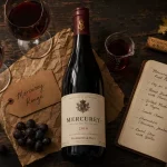 Mercurey vin rouge Pinot Noir 14-15° sur table